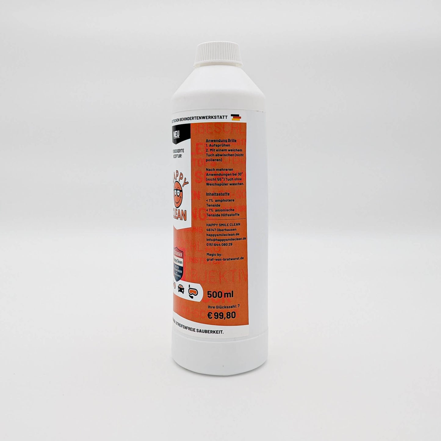 HAPPY CLEAN 500 ml: Bis zu 1000 mal Brille säubern